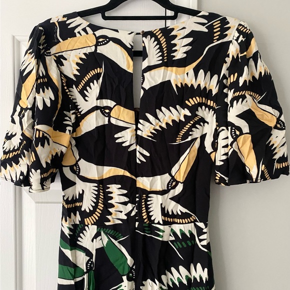 Anthropologie x Farm Rio Toucan Cutout Jumpsuit, Size S - Picture 12 of 14